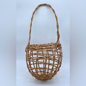 Woven Tan Basket Bag
